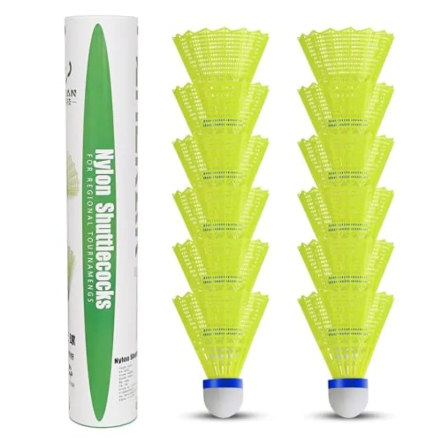 Nylon Shuttlecock 12 - Воланы для бадминтона из гусиного пера,